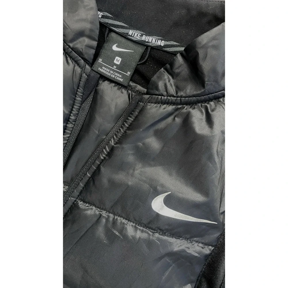 Nike Running Vest Size Medium Black Lightweight Breathable Athletic